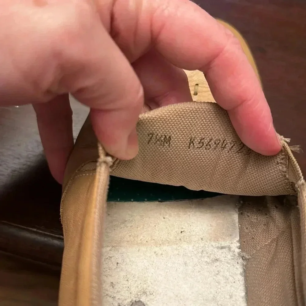 SAS tan women’s slip on flats size 7.5M